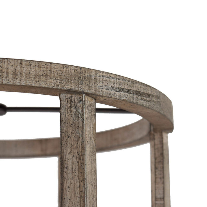 Hiporin 3-Light Wood Chandelier