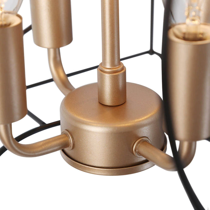 Zarelle 4-Light Gold Chandelier