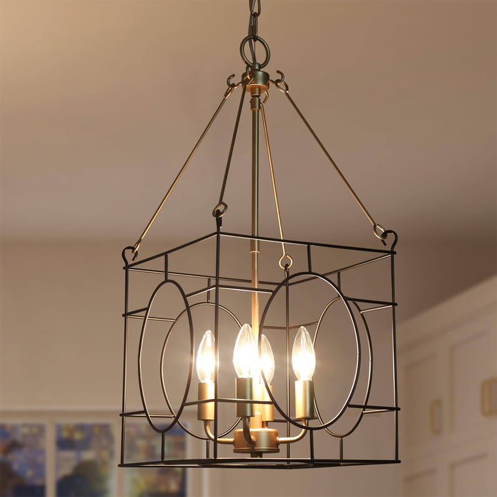Zarelle 4-Light Gold Chandelier