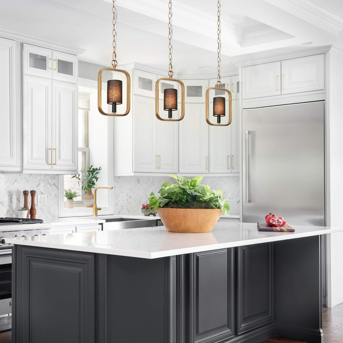 Calyma 1-Light Wood Pendant Light
