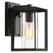 Sebasinsh 9"H 1-Light Black Outdoor Wall Light