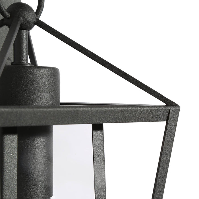 Tisvane 1-Light Black Outdoor Wall Light