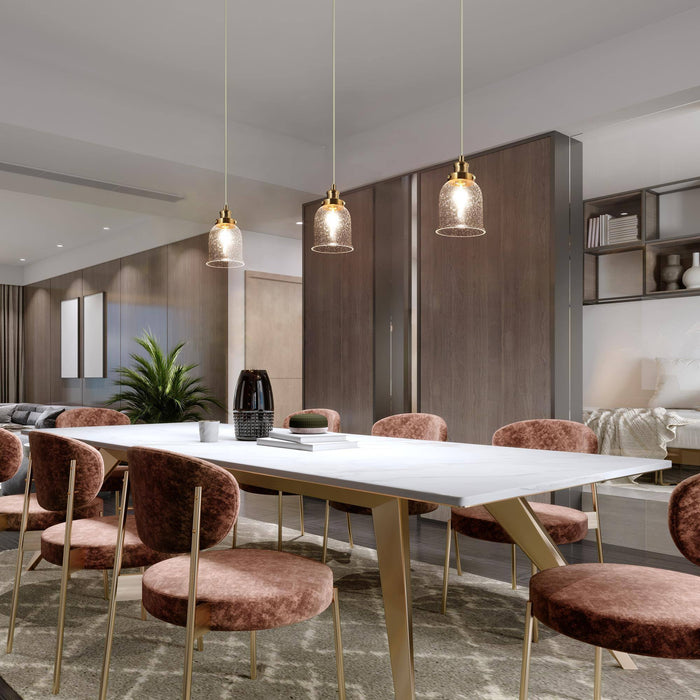 Thelio 1-Light Black and Brass Pendant Lights