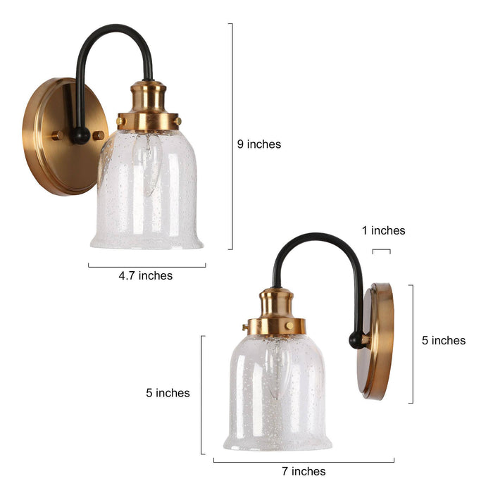 Thelio 1-Light Brass Wall Sconce