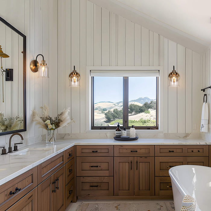 Thelio 1-Light Brass Wall Sconce