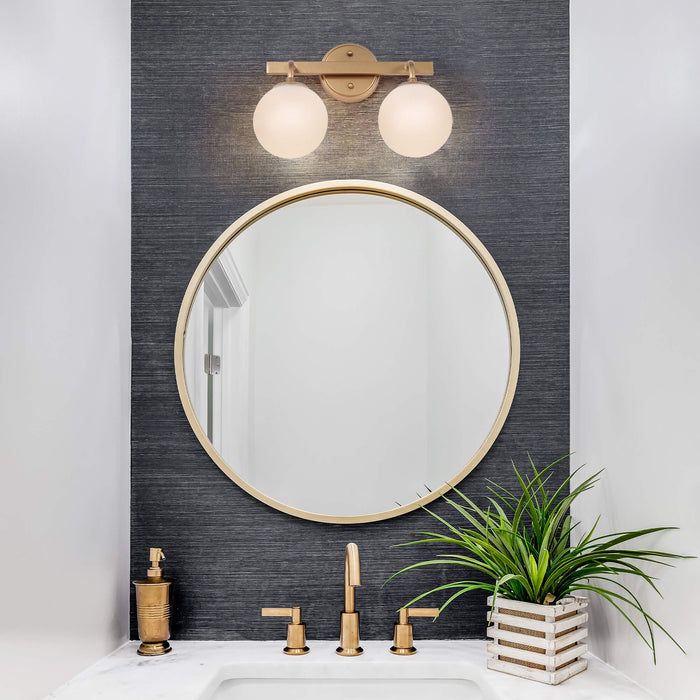 Lanziin 2-Light Gold Bathroom Vanity Light