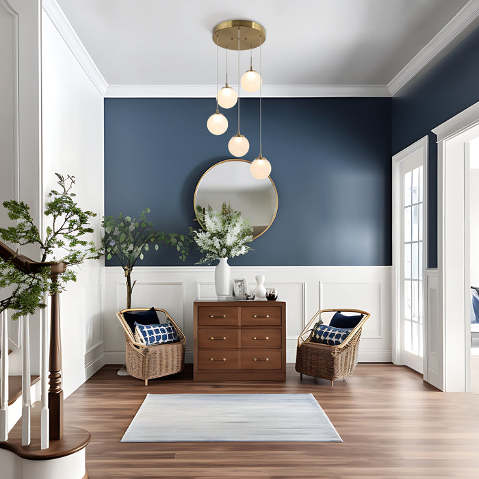 Betoni 5-Light LED Brass Chandelier