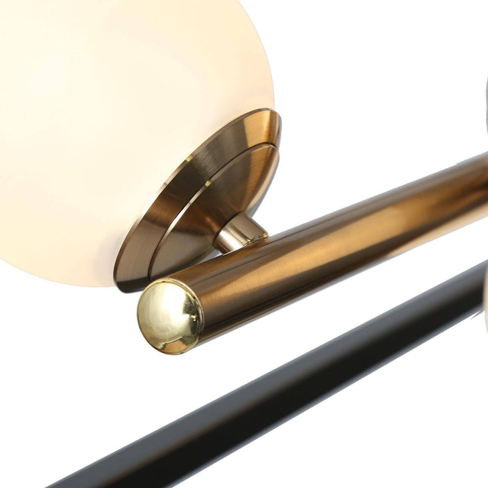 Betoni 6-Light LED Black and Gold Island Light
