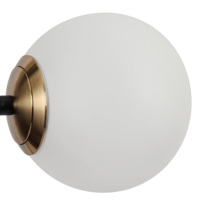 Betoni 3-Light LED Black and Brass Chandelier