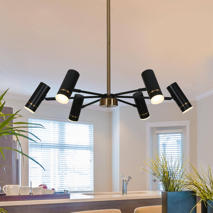 Floeice 6-Light LED Radial Chandelier
