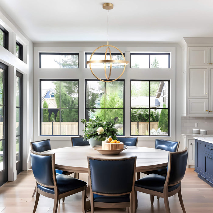 Sylmira 1-Light LED Gold Chandelier