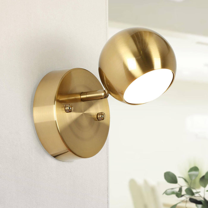 Stelvo 1-Light LED Brass Wall Sconce