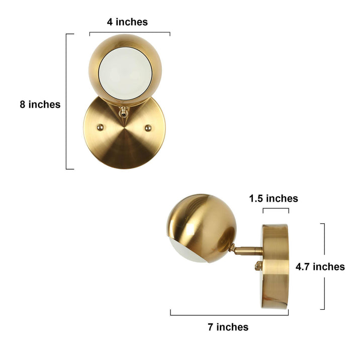 Stelvo 1-Light LED Brass Wall Sconce