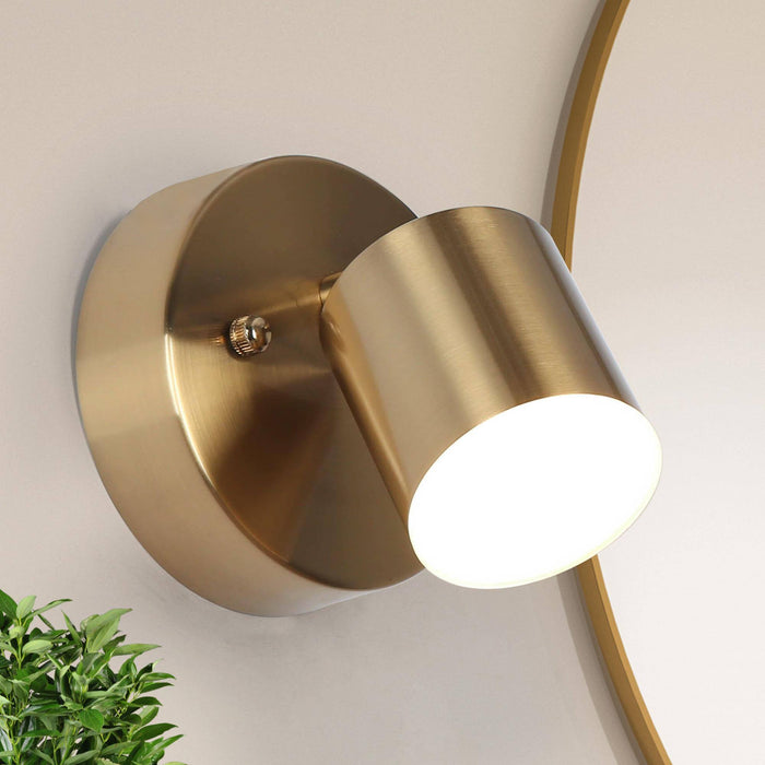 Selagy 1-Light LED Brass Wall Sconce