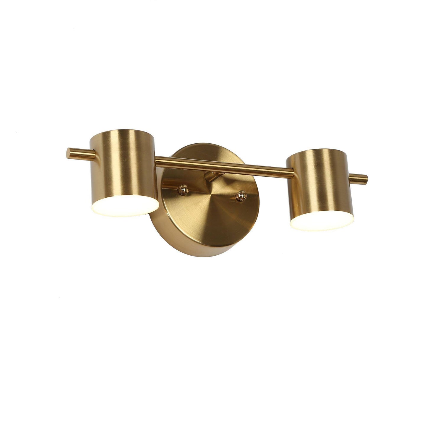 Modern 2-Light LED Brass Bathroom light Fixture