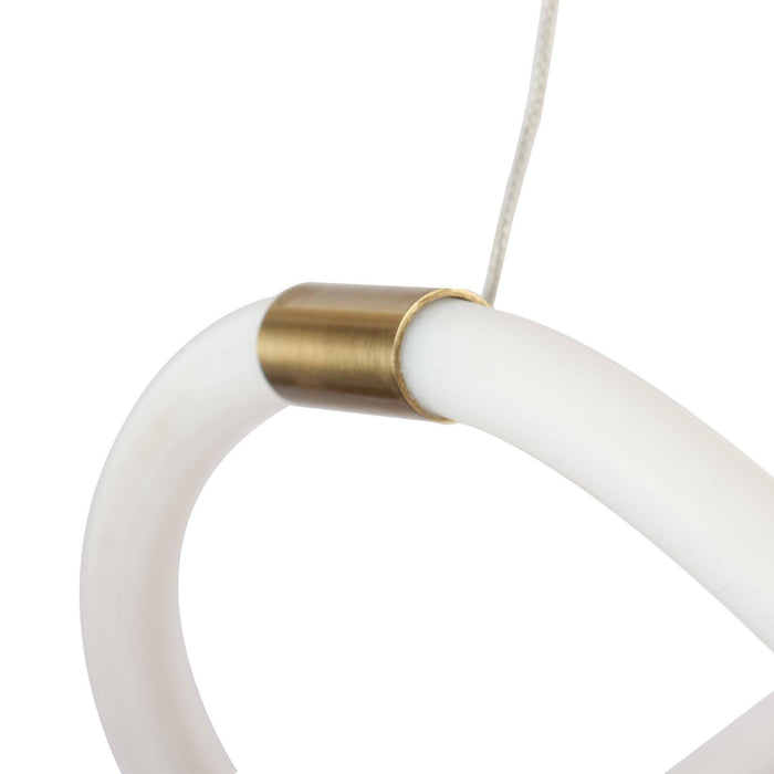 Chrysa 1-Light LED Brass Chandelier