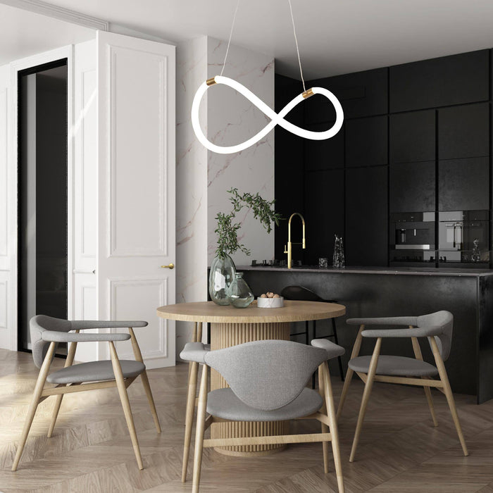Chrysa 1-Light LED Brass Chandelier