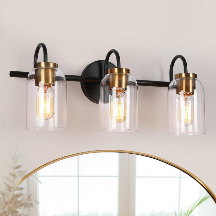 Savroo 3-Light Brass Bathroom Vanity Lights