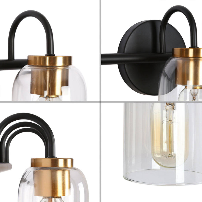 Savroo 3-Light Brass Bathroom Vanity Lights