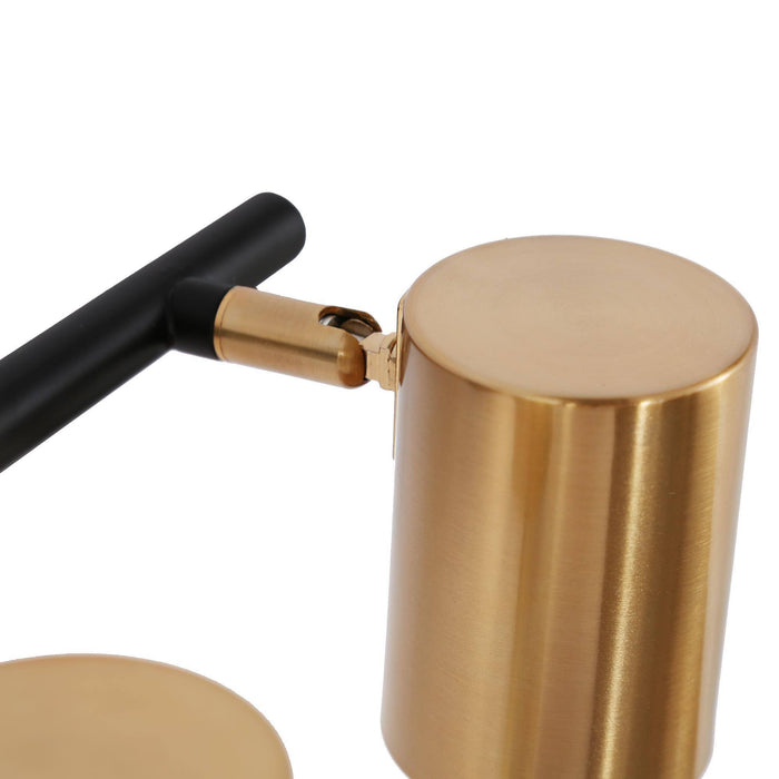 Serrul 4-Light Black and Brass Track Light