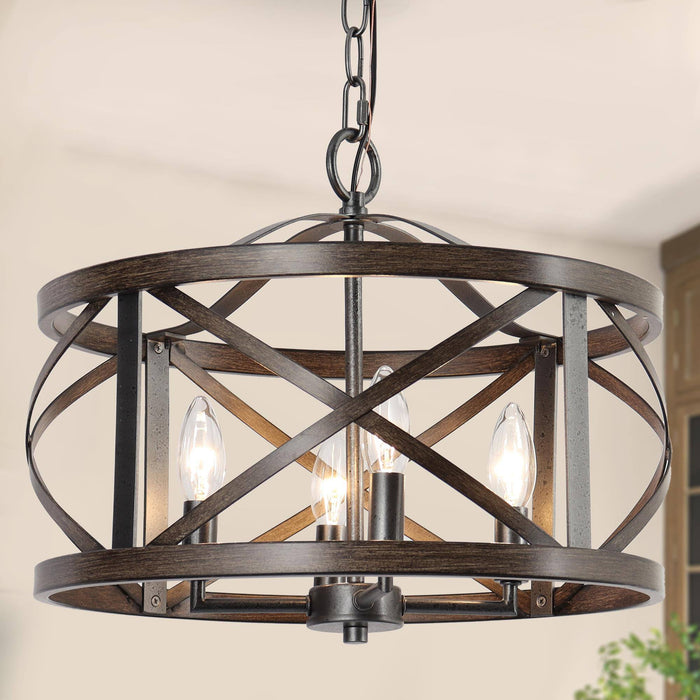 Amalth 4-Light Rust Chandelier