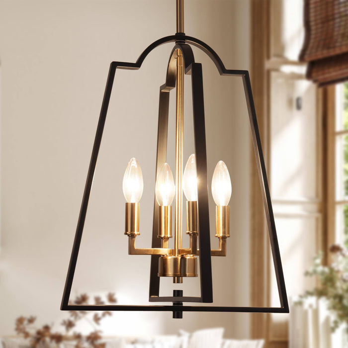 Sunchok 4-Light Wood Chandelier