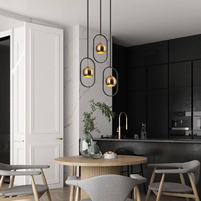 Semeri 1-Light Gold Pendant Light