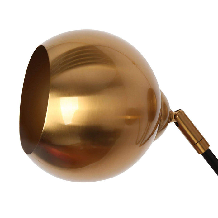 Semeri 2-Light Black And Gold Vanity Light