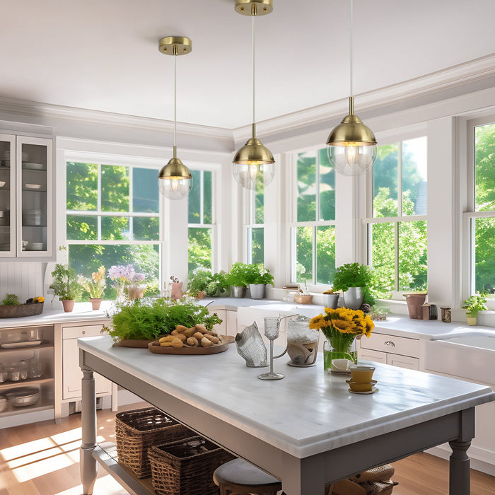 Arayton 1-Light Brass Pendant Lights