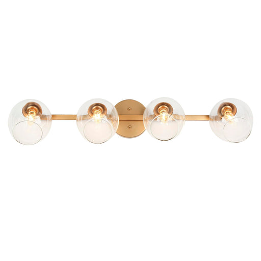 Isidore 4-Light Gold Vanity Light
