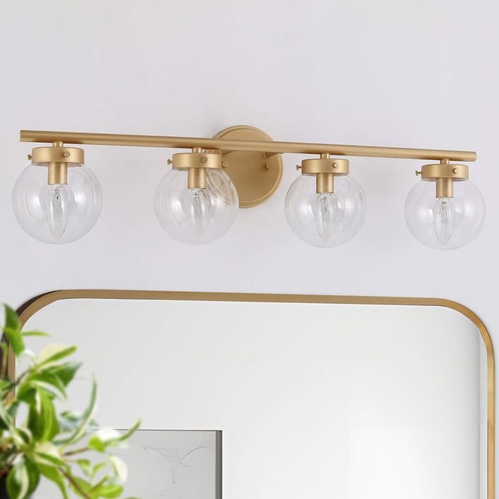Thanto 4-Light Gold Bathroom Vanity Light
