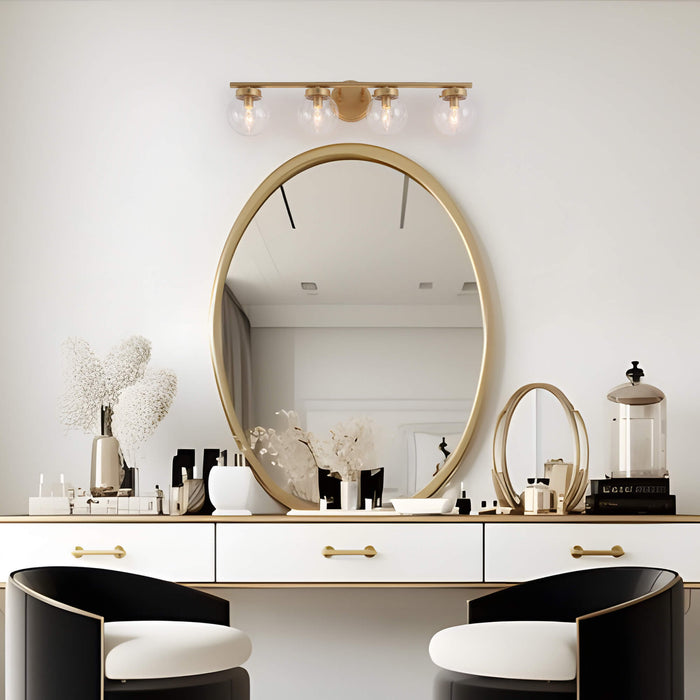 Thanto 4-Light Gold Bathroom Vanity Light
