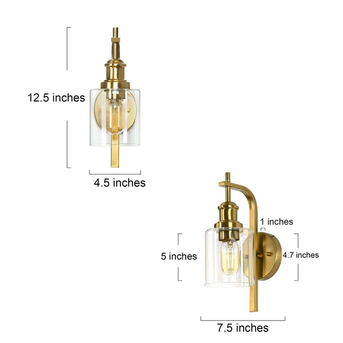 Arlimu 1-Light Brass Wall Sconce