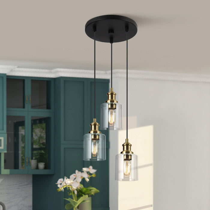 Arlimu 3-Light Brass Chandelier
