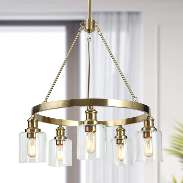 Arlimu 5-Light Brass Chandelier