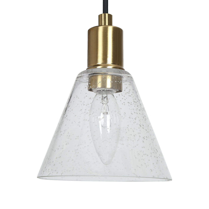 Sylvene 3-Light Brass Chandelier