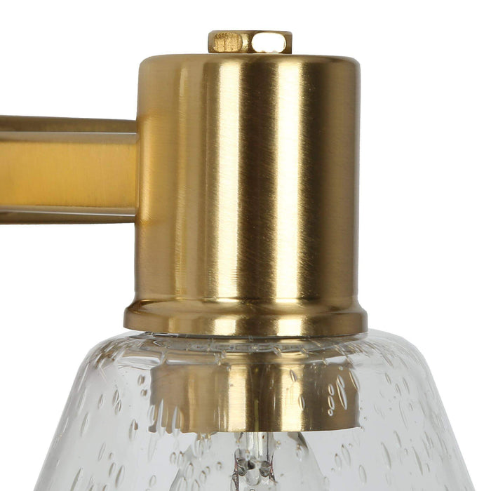 Sylvene 2-Light Brass Bathroom Vanity Light