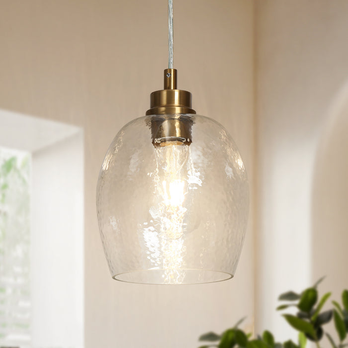 Fupoto 1-Light Brass Pendant Lights