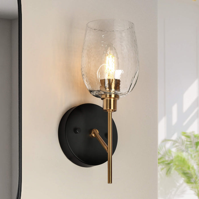 Fupoto 1-Light Brass Wall Sconce