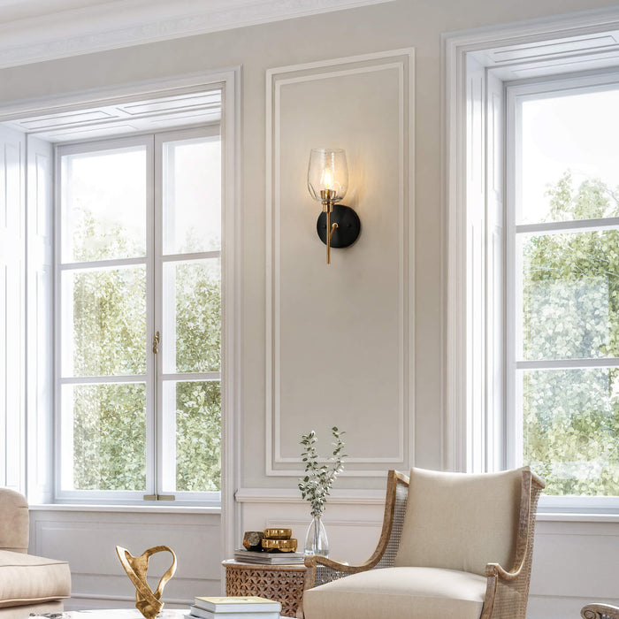 Fupoto 1-Light Brass Wall Sconce