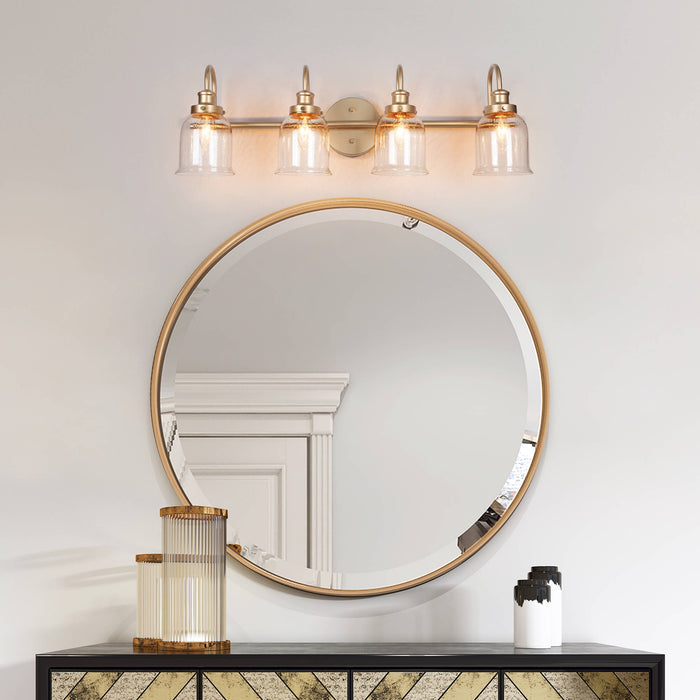 Thelio 4-Light Gold Bathroom Vanity Light