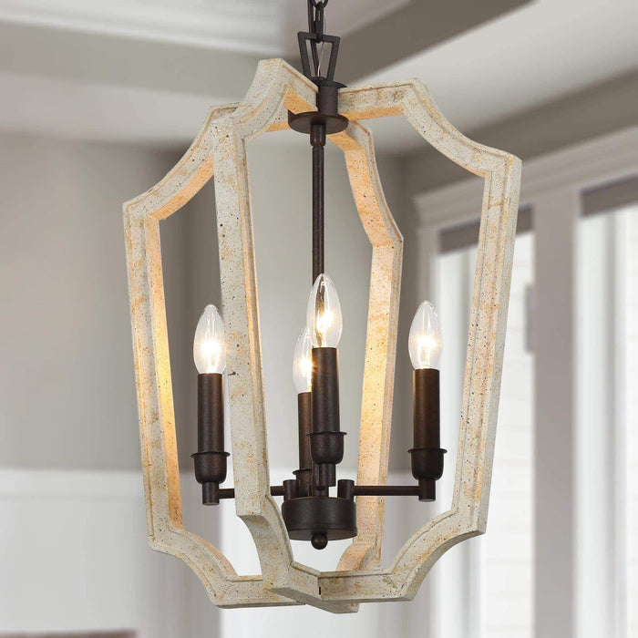 Intega 4-Light Rust Chandelier