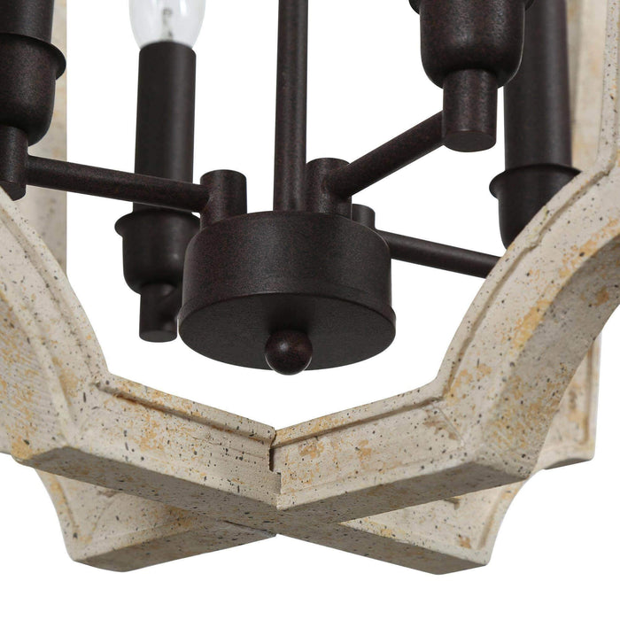Intega 4-Light Rust Chandelier