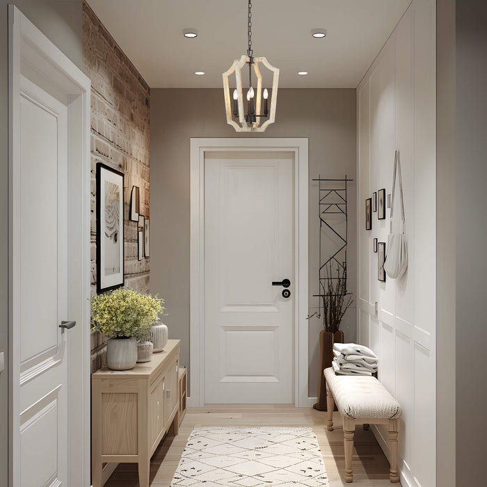 Intega 4-Light Rust Chandelier