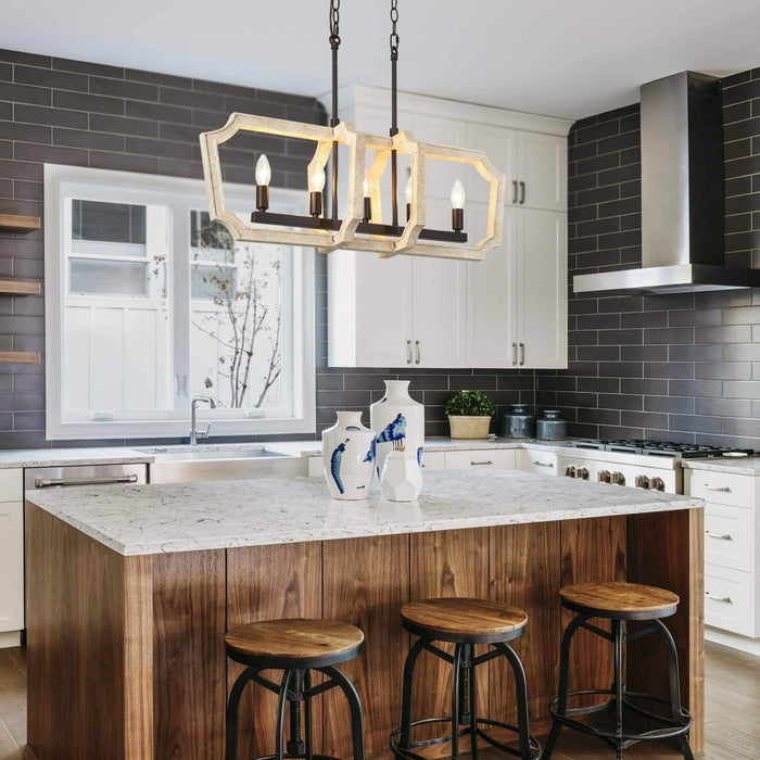 Intega 5-Light White Island Light
