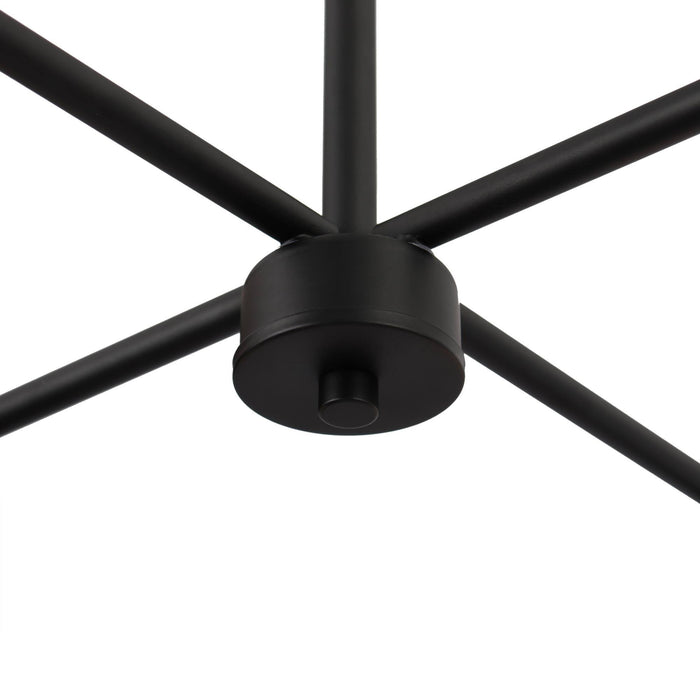 Rafesa 4-Light Black And Brass Chandeliers