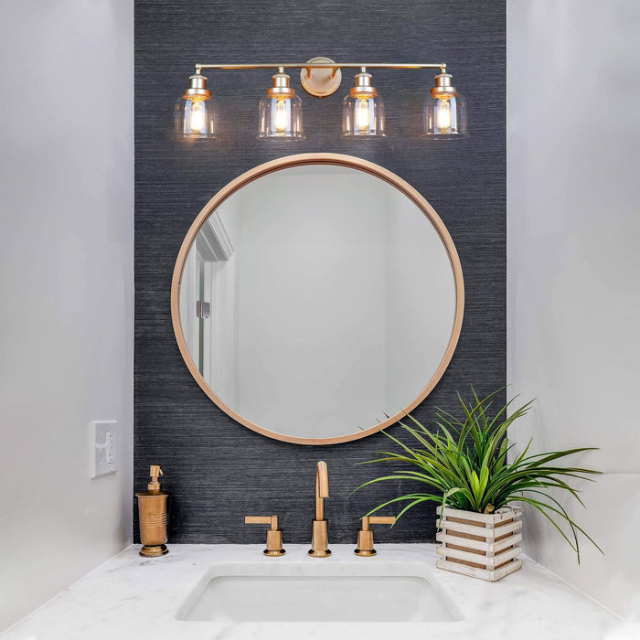 Hengra 4-Light Gold Bathroom Vanity Light