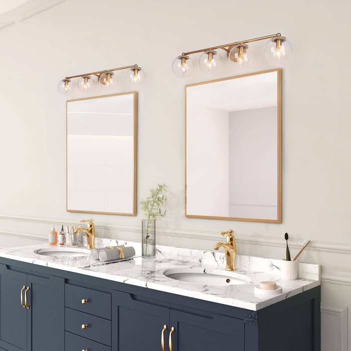 Putali 4-Light Gold Bathroom Vanity Lights
