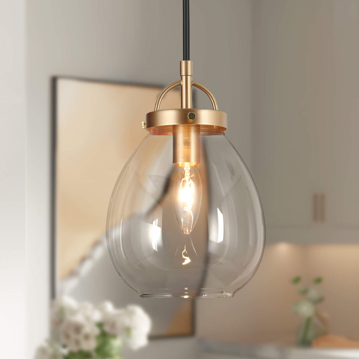 Monani 1-Light Gold Pendant Light