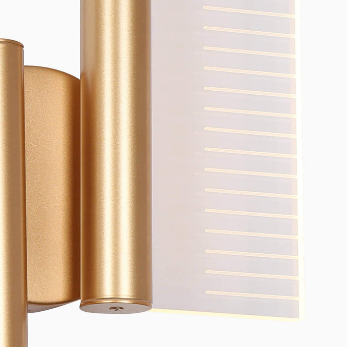 Calyro 2-Light LED Gold Wall Sconce